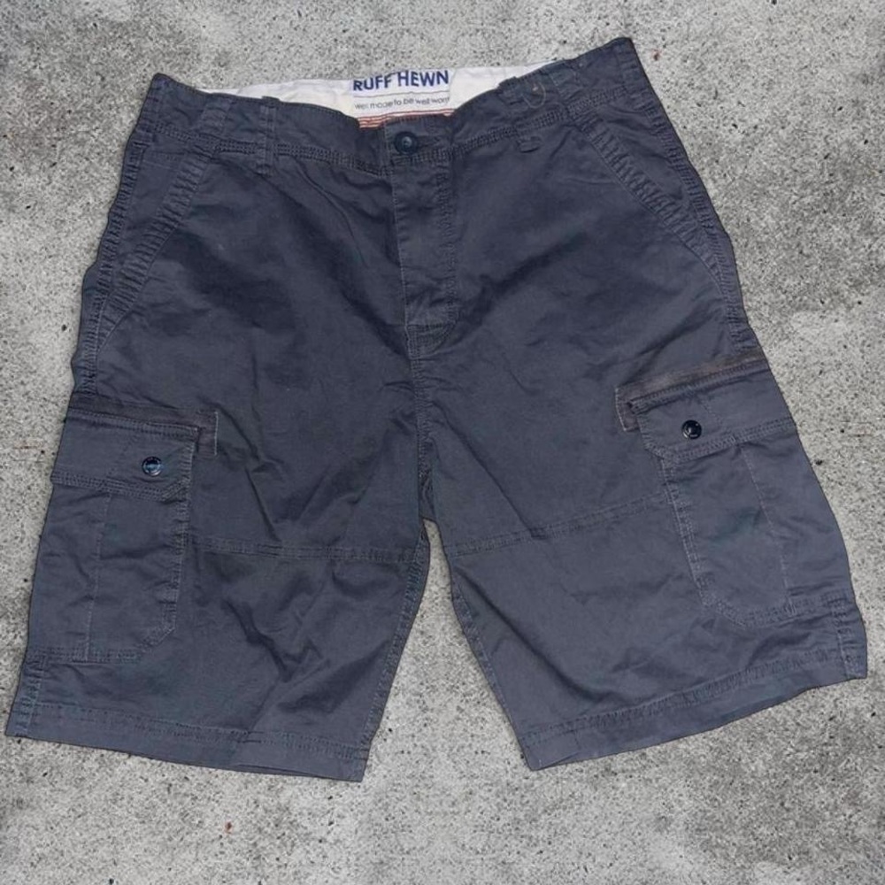 Ruff Hewn Men's Dark Gray Cargo Shorts